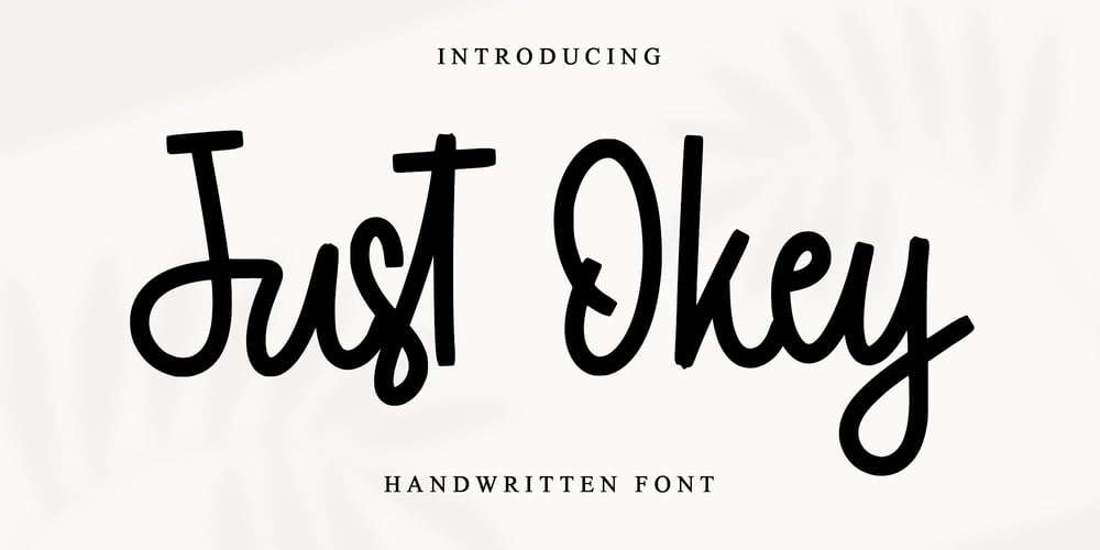 Just Okey font