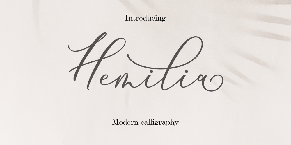 Hemilia font