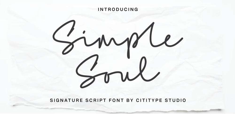 Simple Soul font