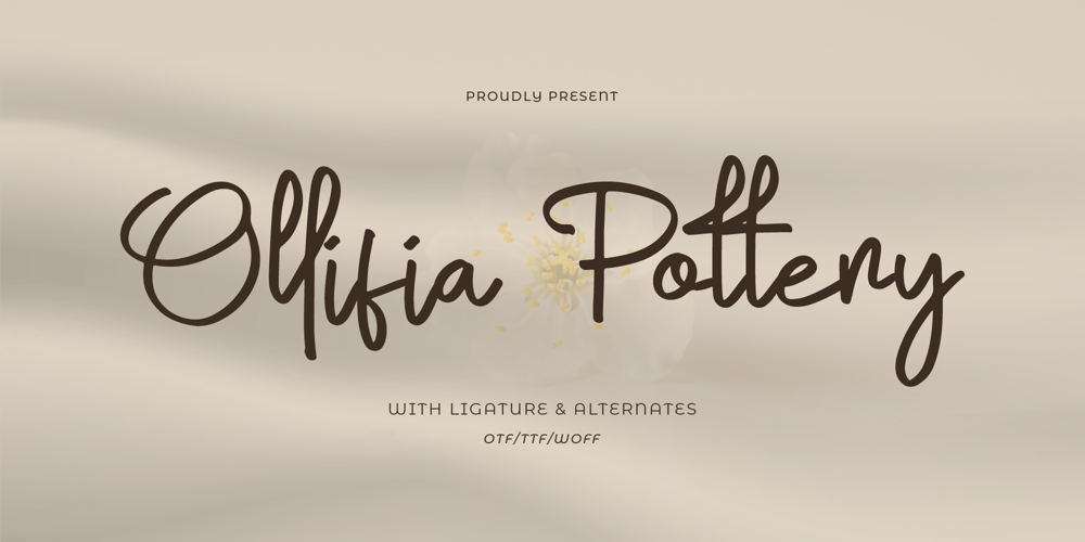 Ollifia Poettry font