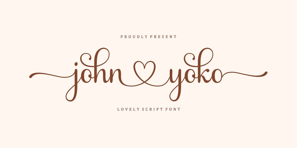 John Yoko font