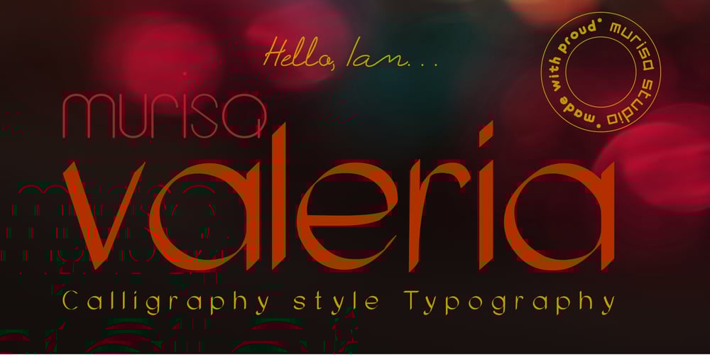 Murisa Valeria font