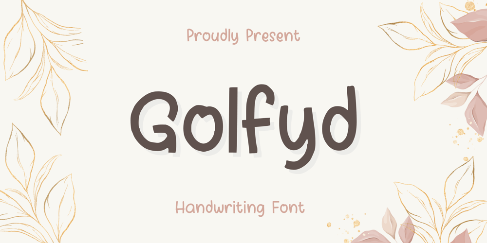 Golfyd font