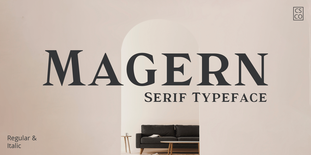 Magern font