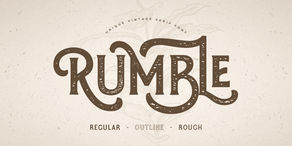Rumble Style font
