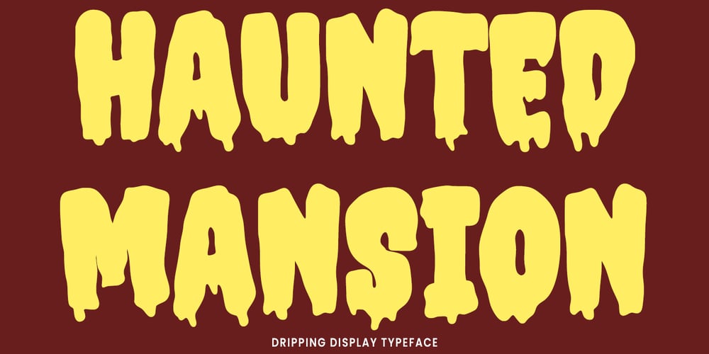 Haunted Mansion font