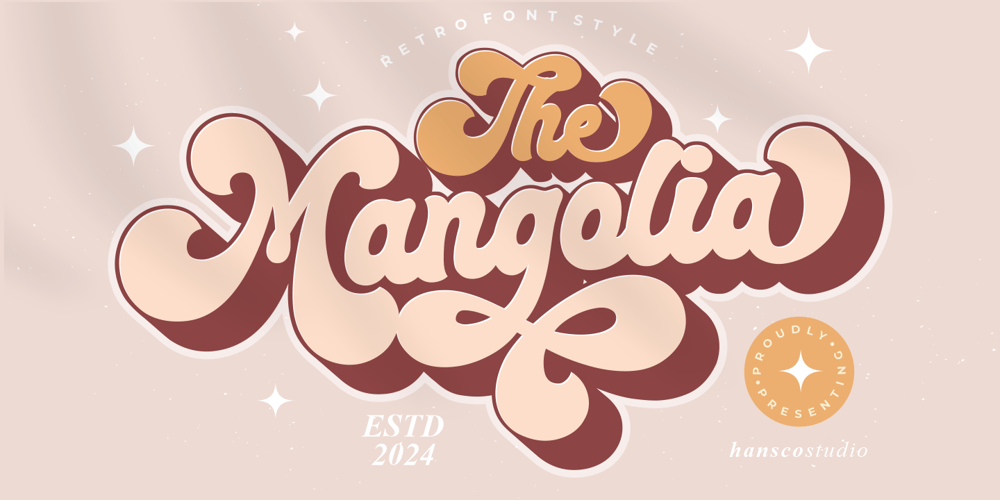 Mangolia Retro font