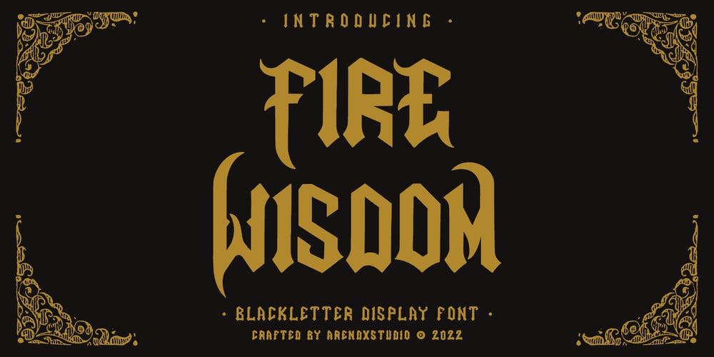 Fire Wisdom font