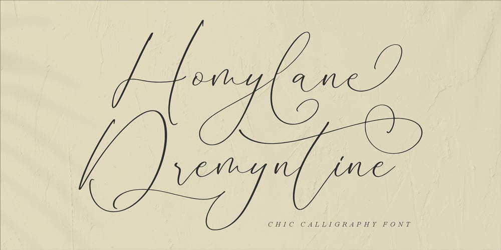 Homylane Dremyntine font