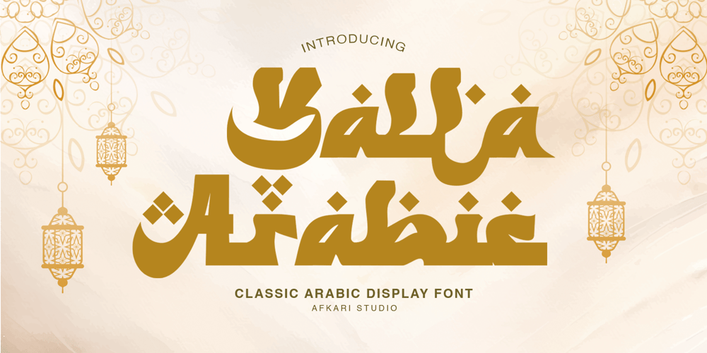 Yalla Arabic font
