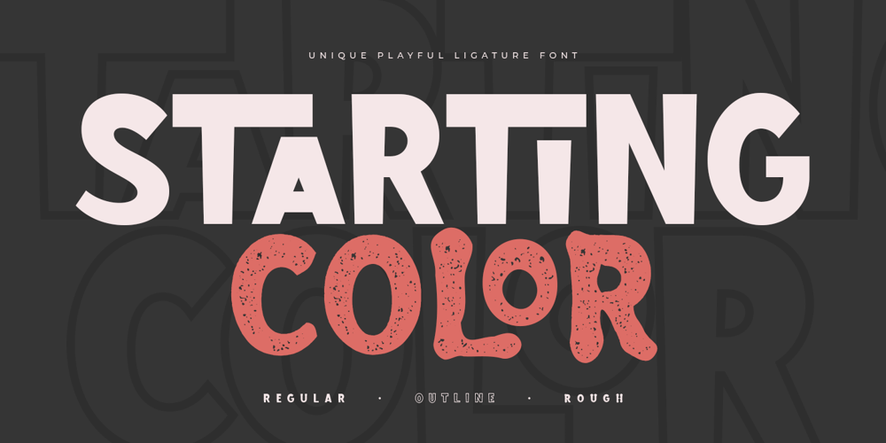 Starting Color font