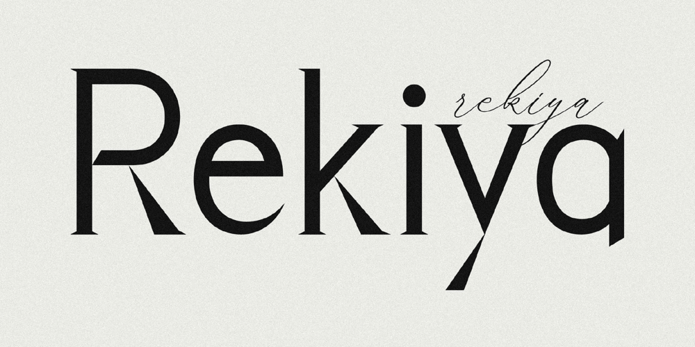 Rekiya font