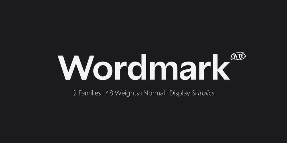 Wordmark font