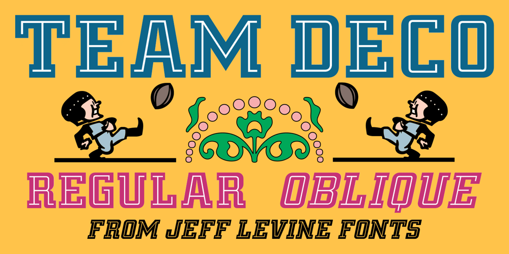 Team Deco JNL font
