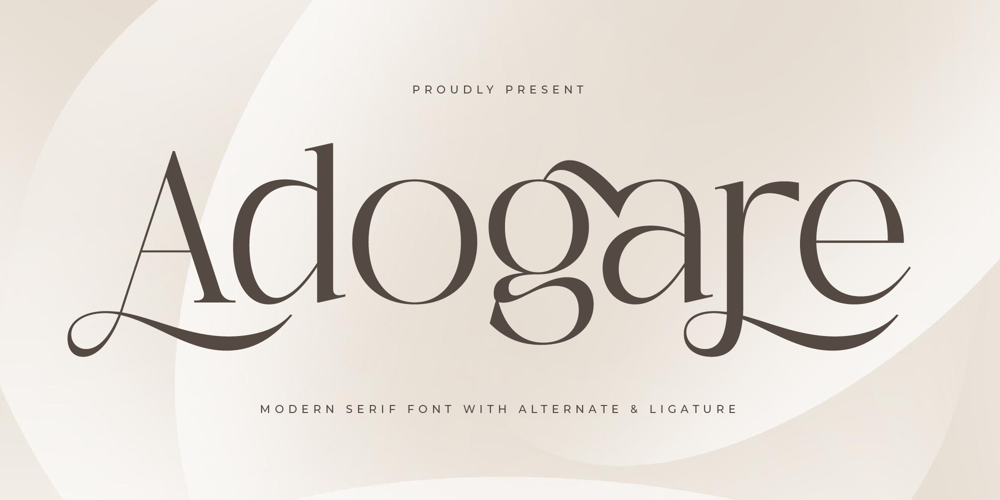 Adogare font