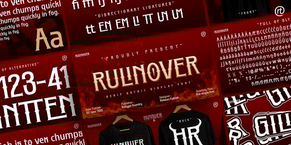 Rulinover font