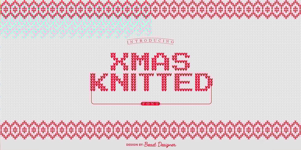 Xmas Knitted font