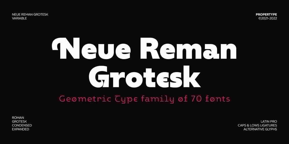 Neue Reman Gt font
