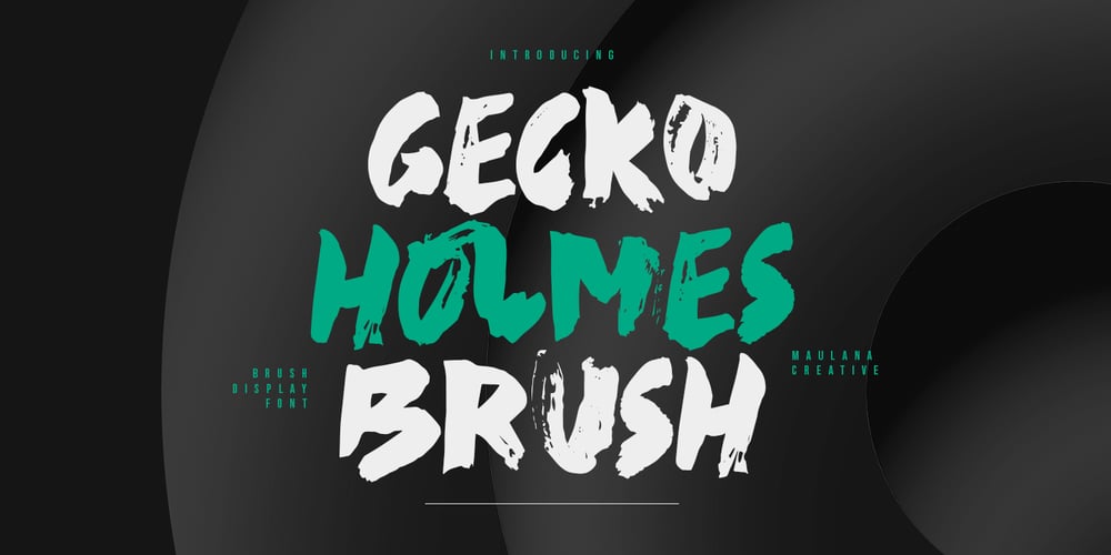 MC Gecko Holmes font