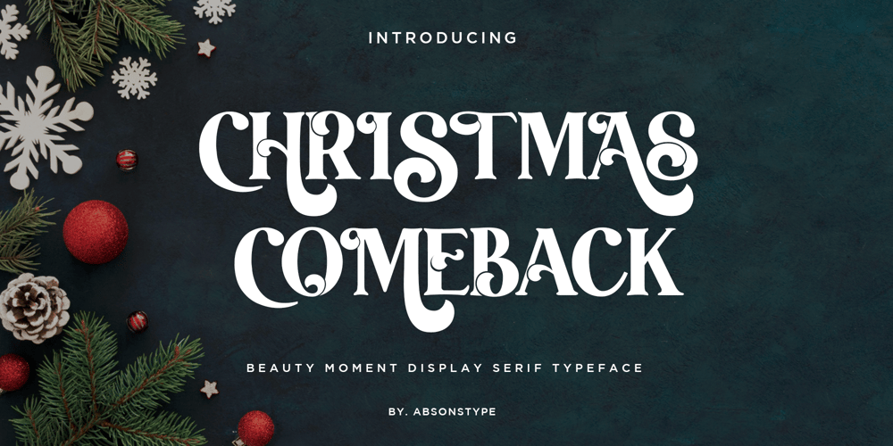 Christmas Comeback font