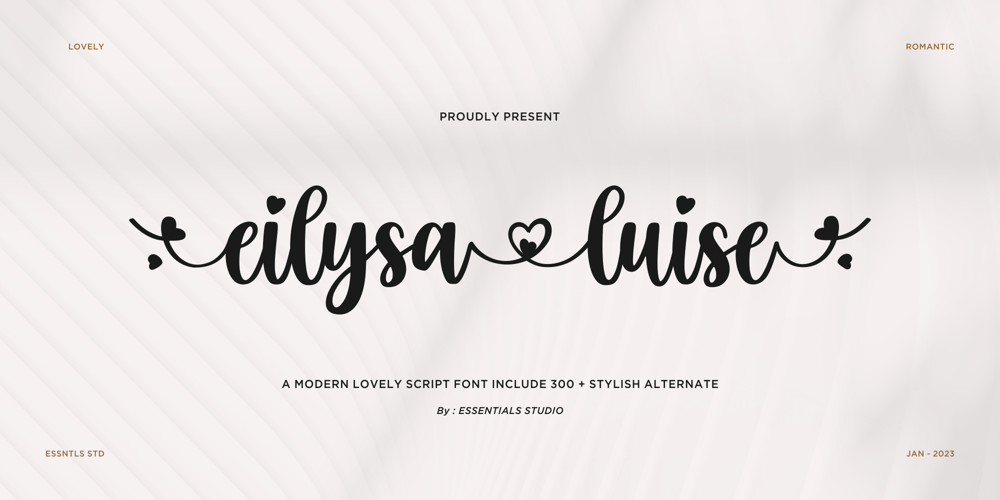 Eilysa Luise font