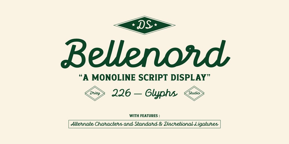 Bellenord font