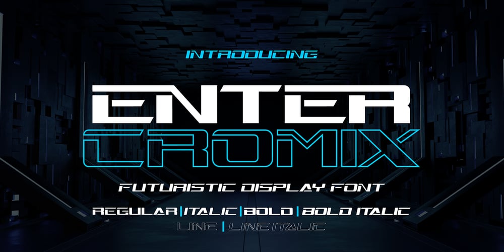 Enter Cromix font