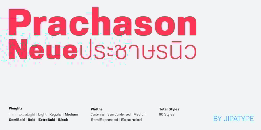 Prachason Neue font