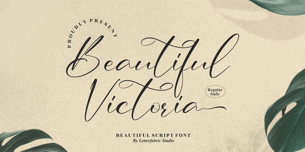 Beautiful Victoria font