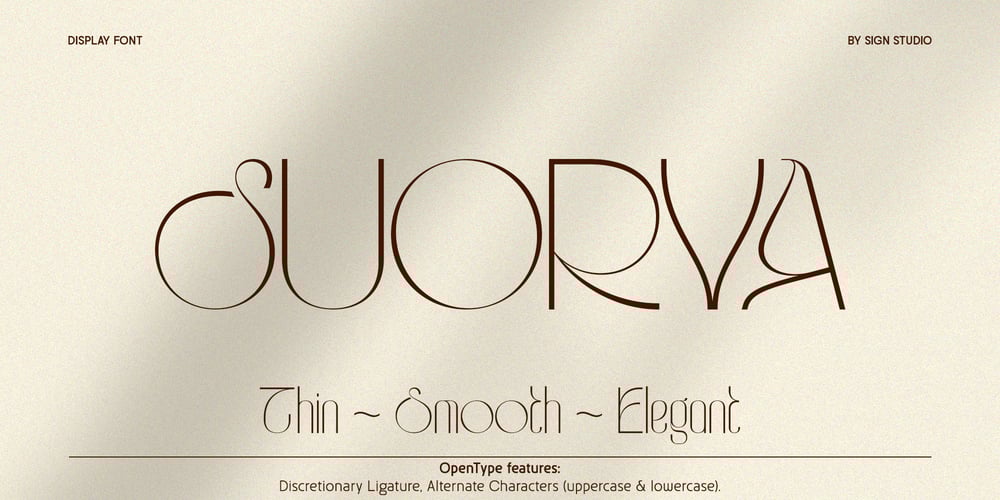 Suorva font
