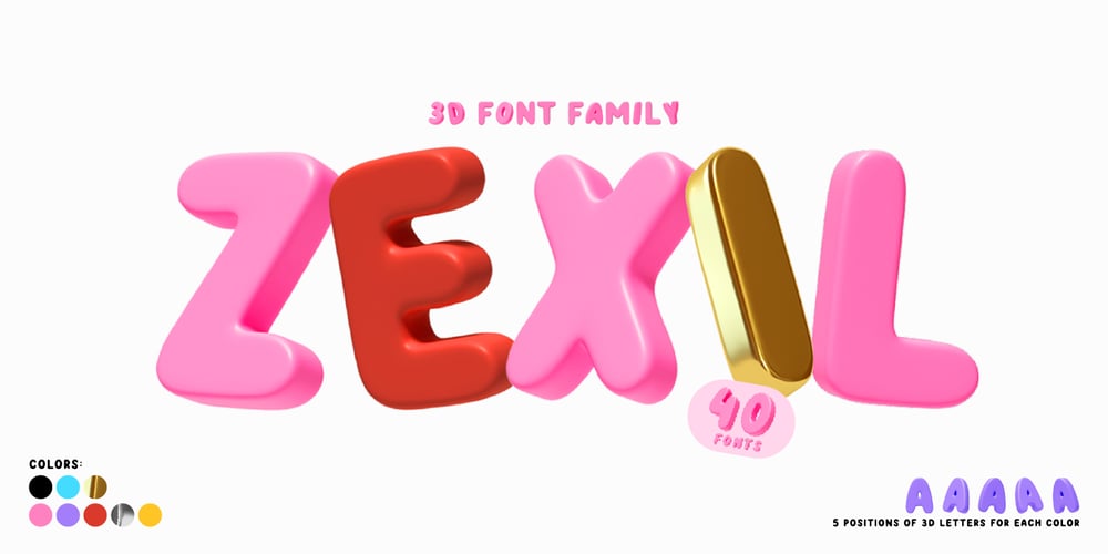 Zexil font