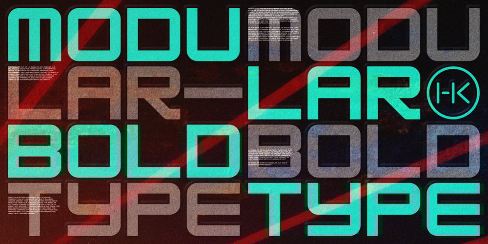 HK Modular font