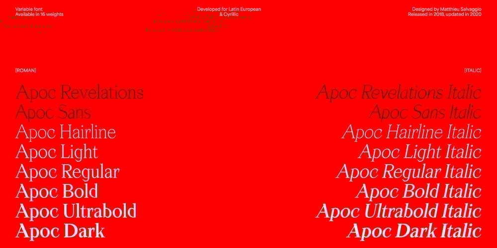 Apoc font