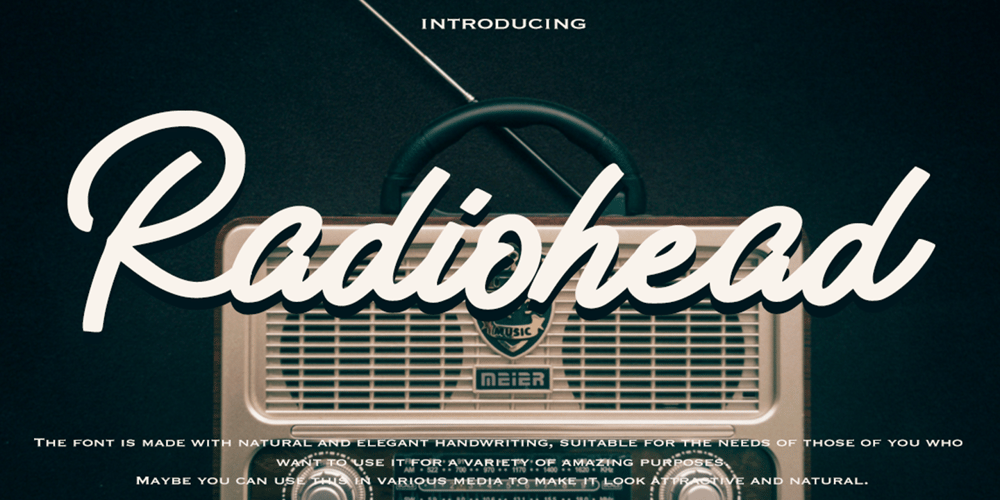 Radiohead font