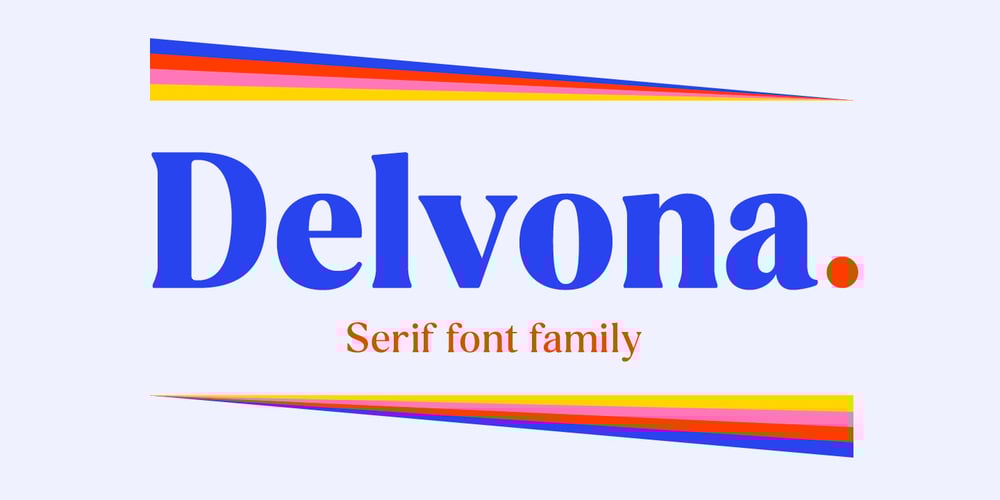 Delvona font