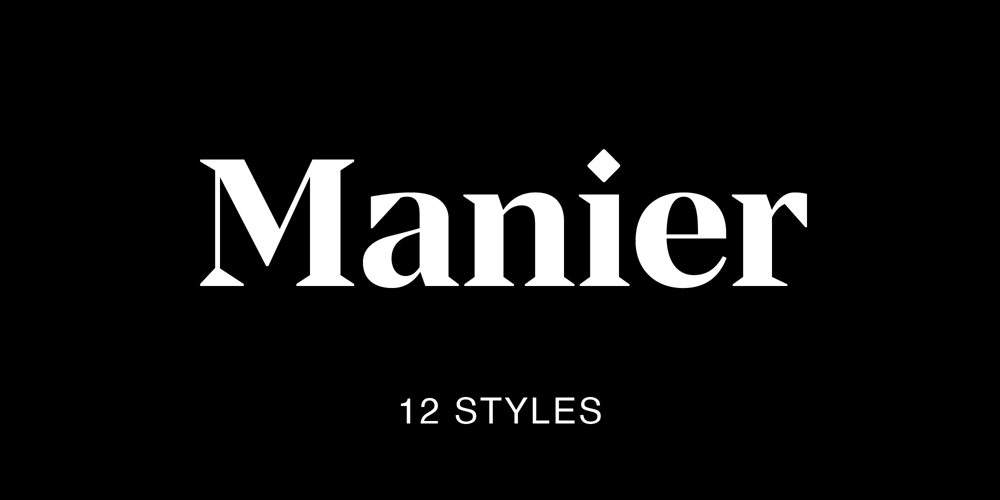 Manier font