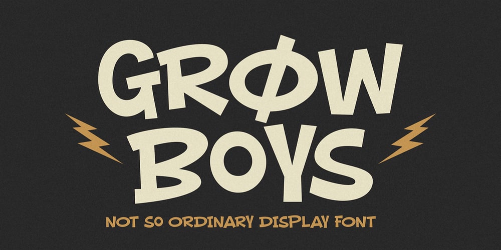 Grow Boys font