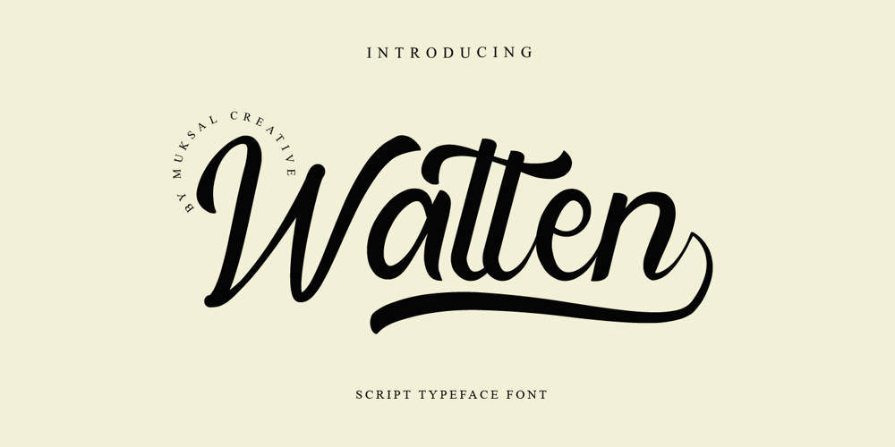 Watten font