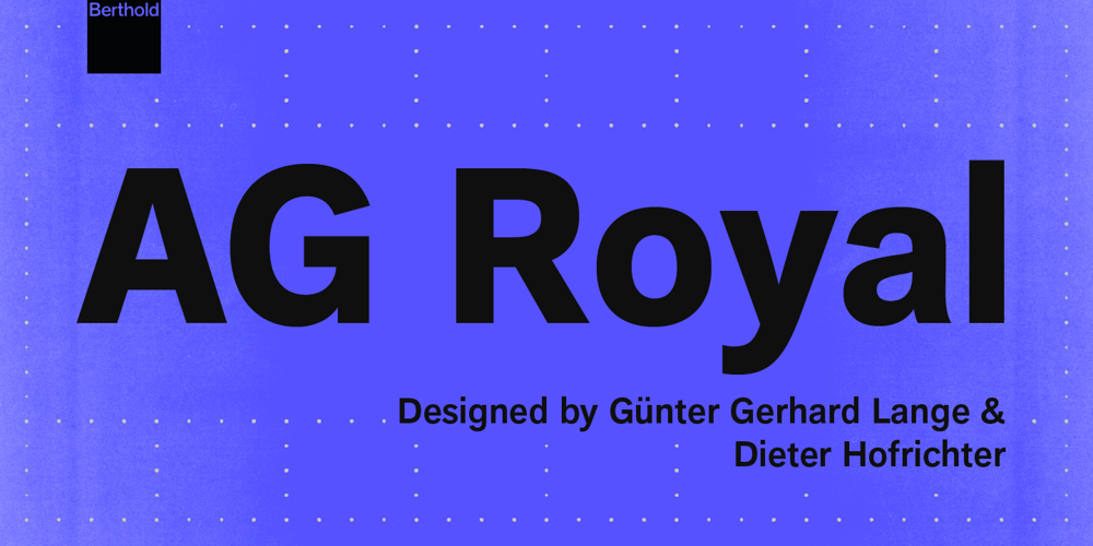 AG Royal font