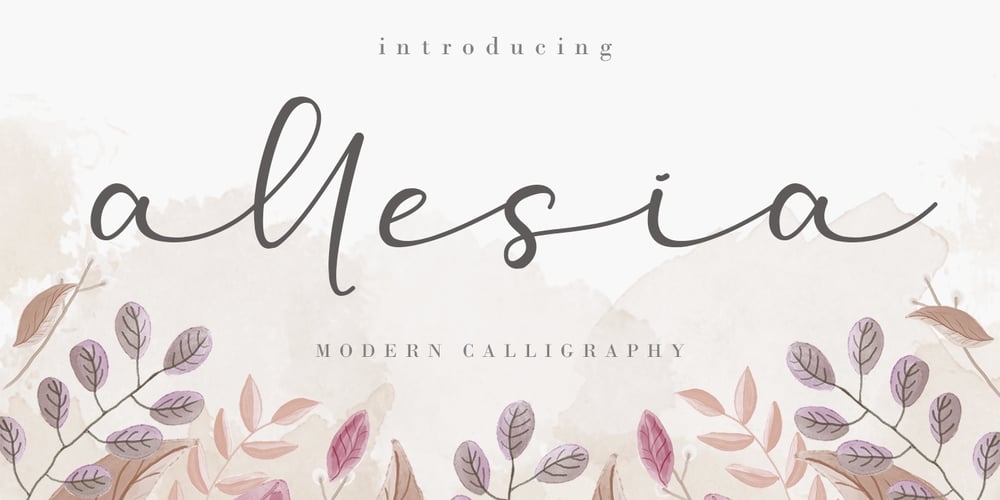 Allesia font