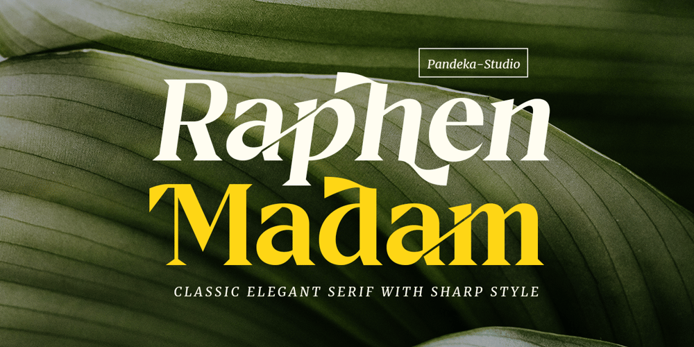 Raphen Madam font