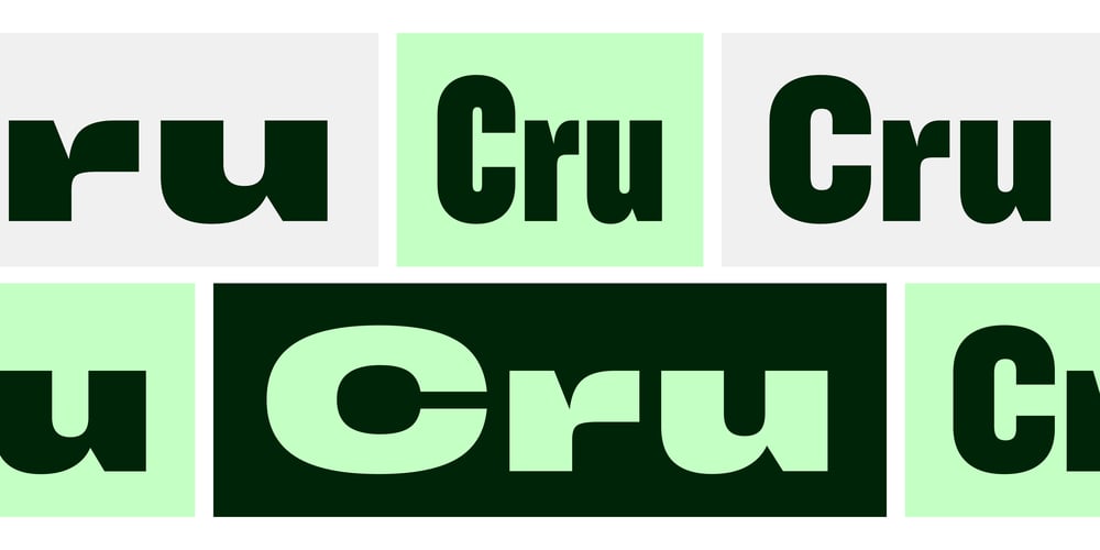 Cru font