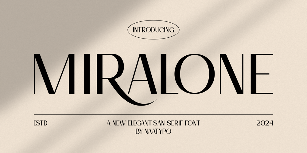 Miralone font