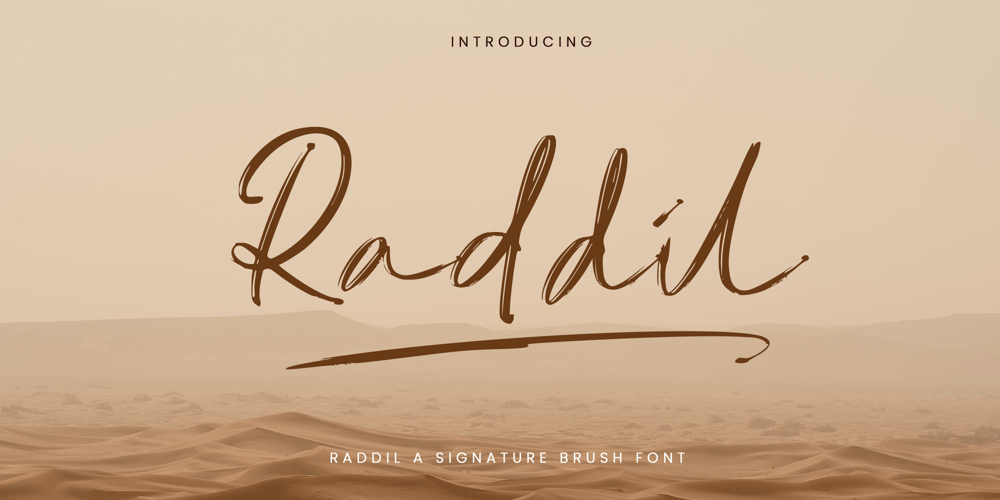 Raddil font