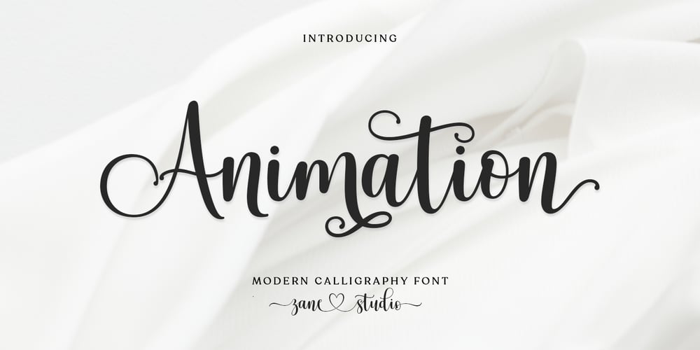 Animation Script font