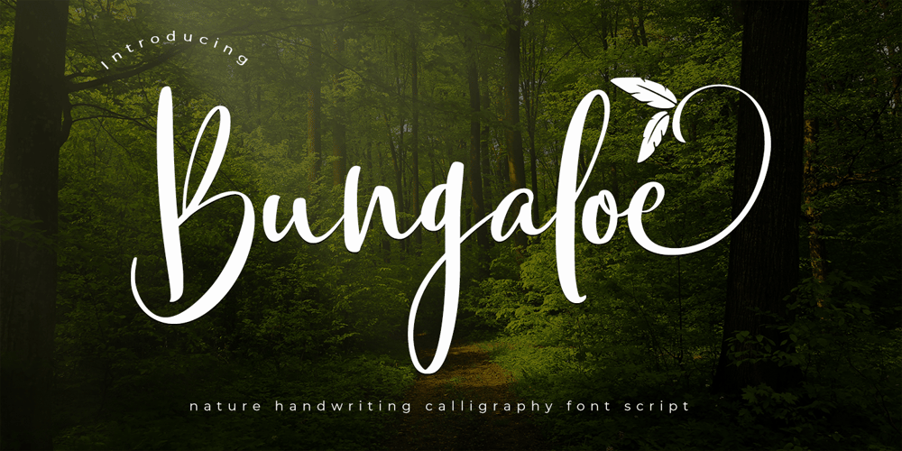 Bungaloe font