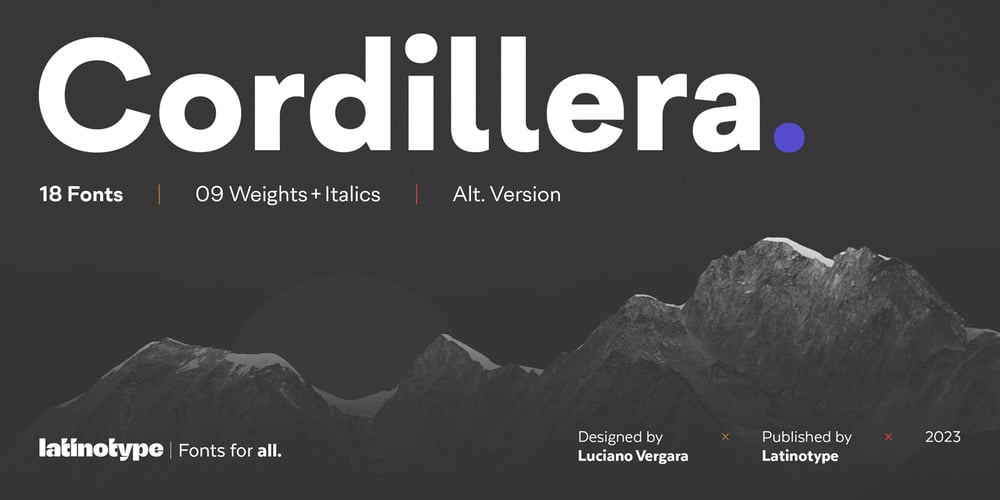 Cordillera font