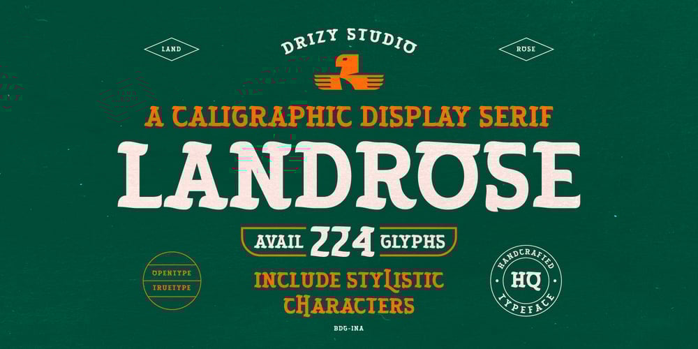 Landrose font