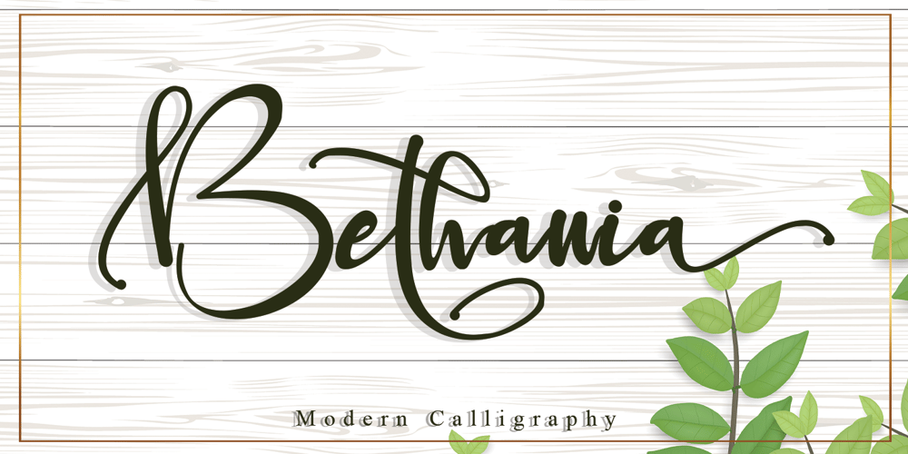 Bethania font