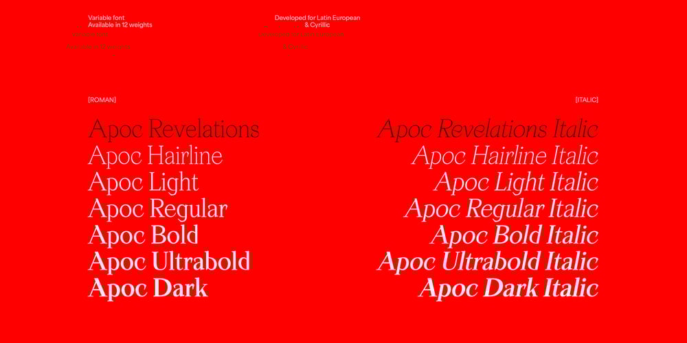 Apoc Revelations VF font